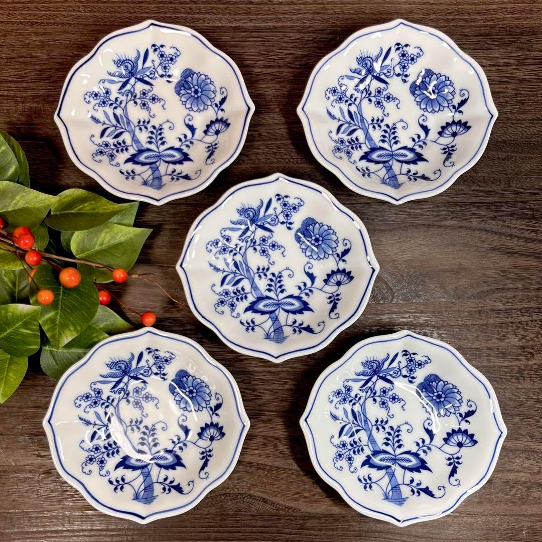 廃番 ブルーダニューブ スナックデッシュ セット プレート 銘々皿 小皿