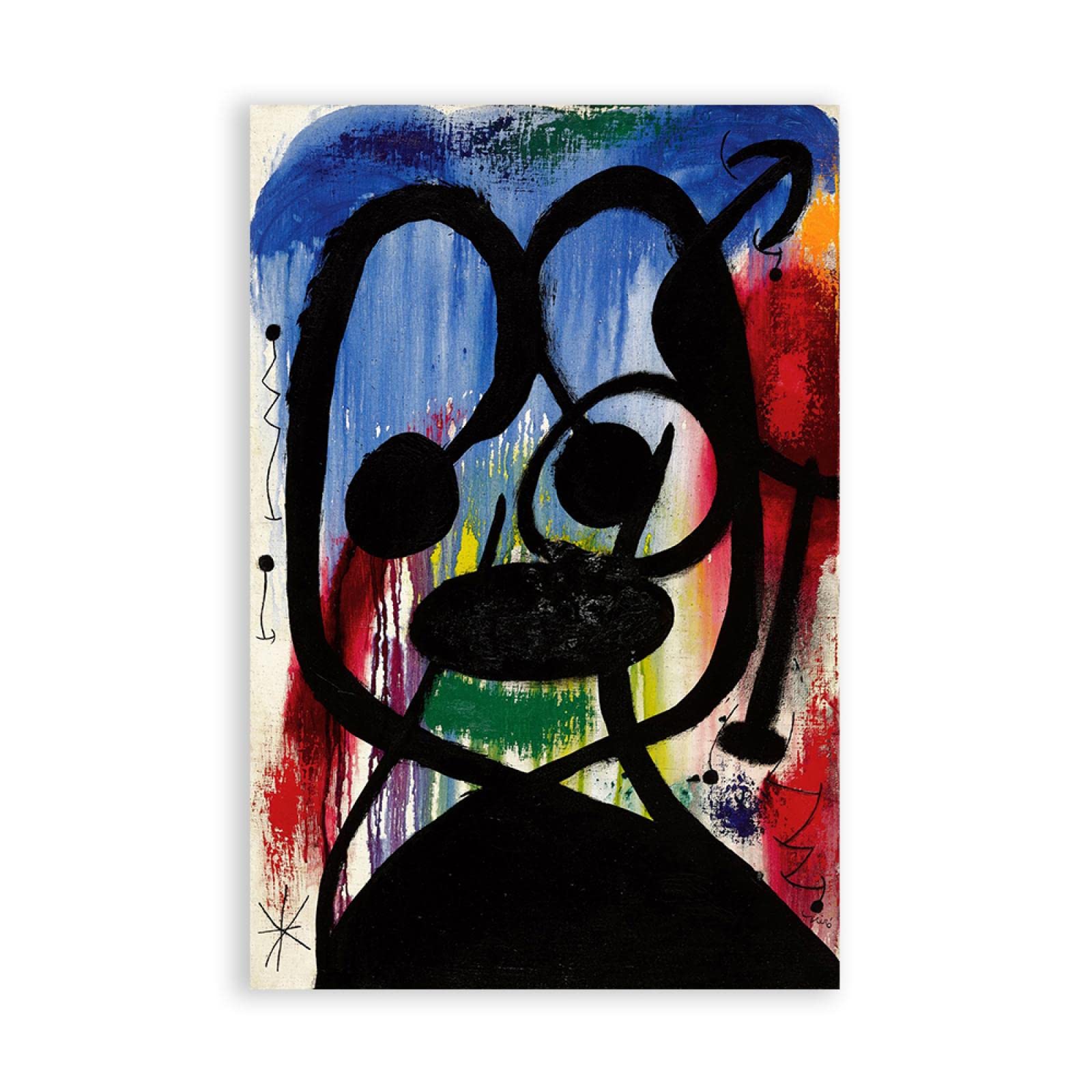 Amazon.co.jp: ジョアン・ミロのキャンバス絵画. (Femme, oiseaux 