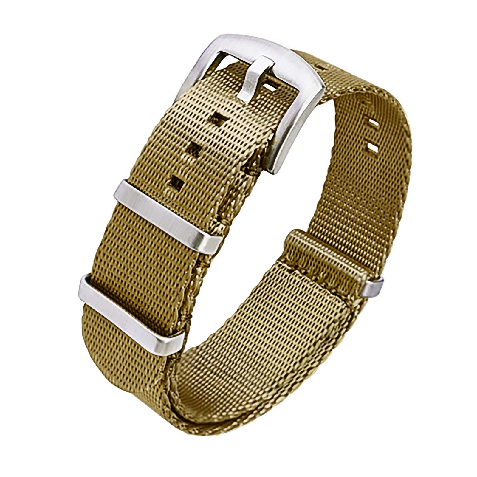 Ritche Military Ballistic Nylon Watch Strap with Heavy Buckle 18mm 20mm 22mm Premium Nylon Watch Bands for Men Women