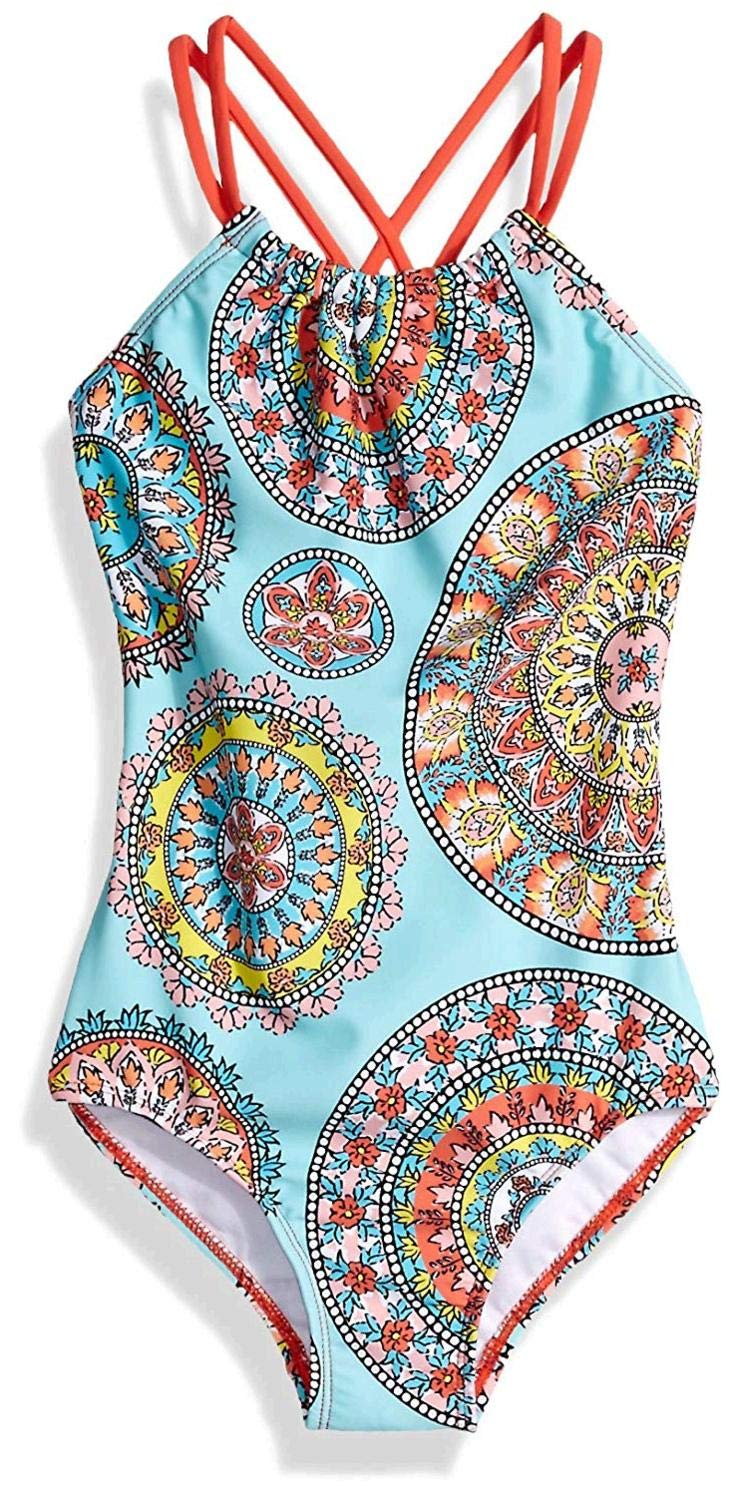 Kanu Surf Girls Jasmine Beach Sport Halter One Piece Swimsuit