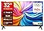 32 Inch Black HD Ready QLED TV with Google TV