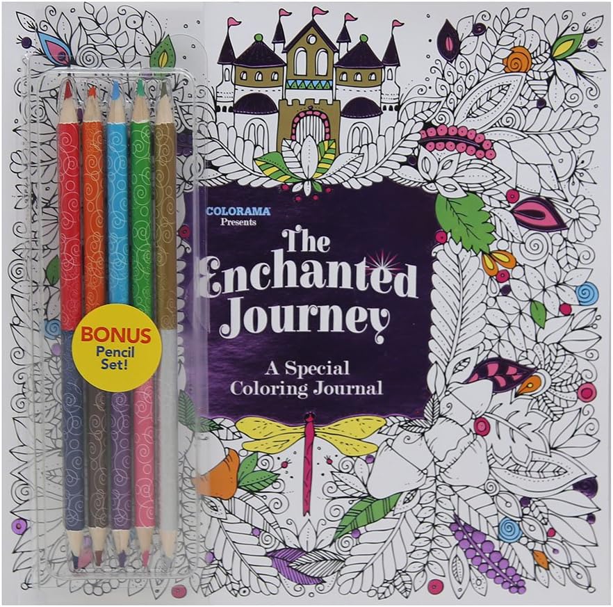 Colorama The Enchanted Journey, A Special Coloring Journal, Write and Color by