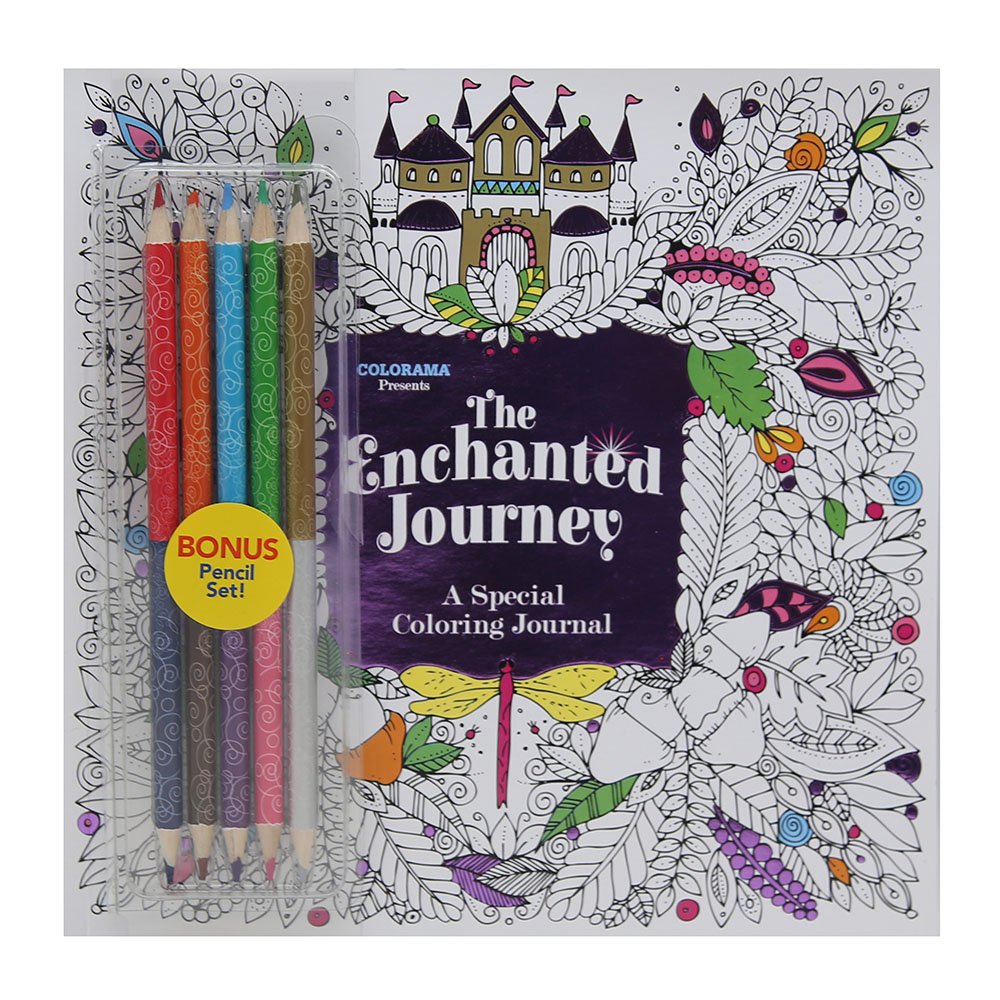 Colorama The Enchanted Journey, A Special Coloring Journal, Write and Color by