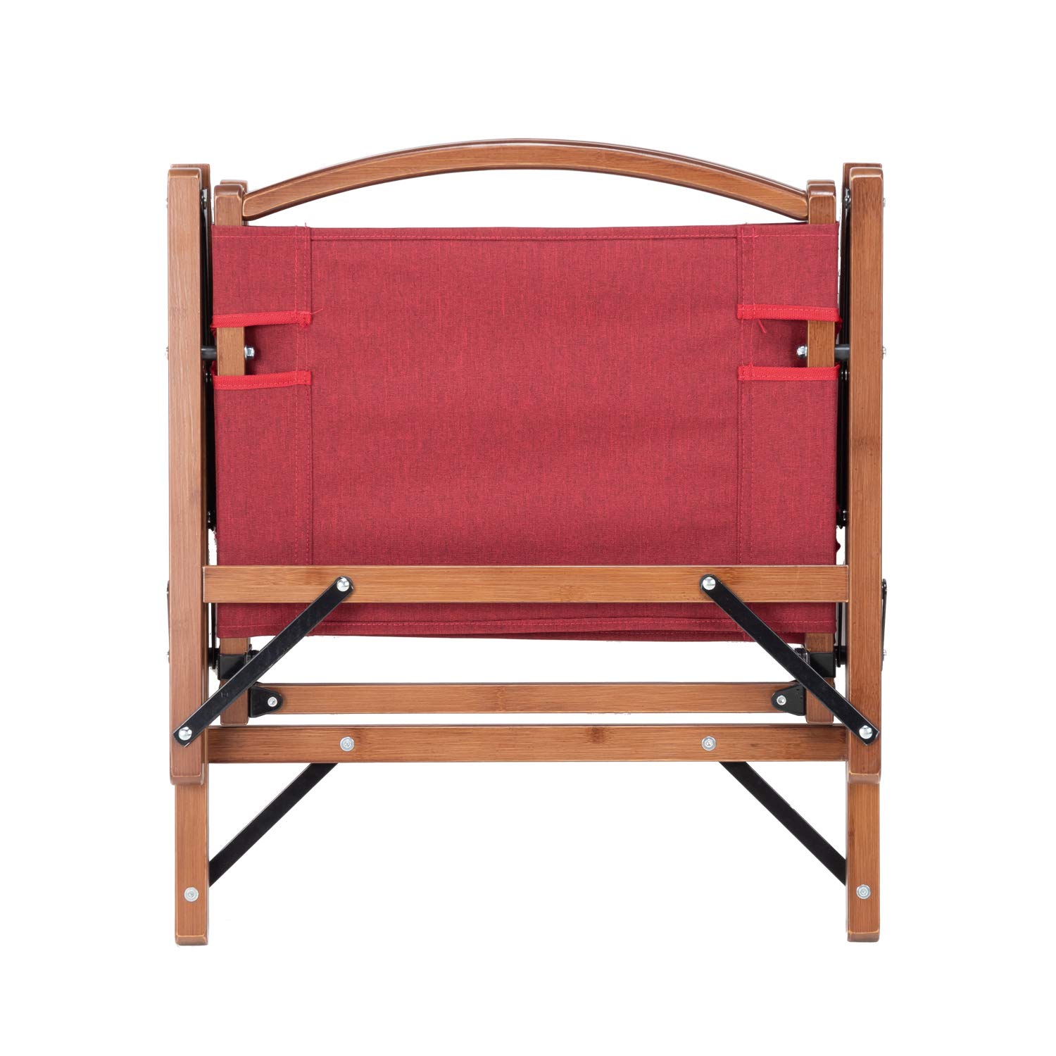 Amazon.co.jp: BUNDOK(バンドック)ロースタイル チェア BAMBOO レッド