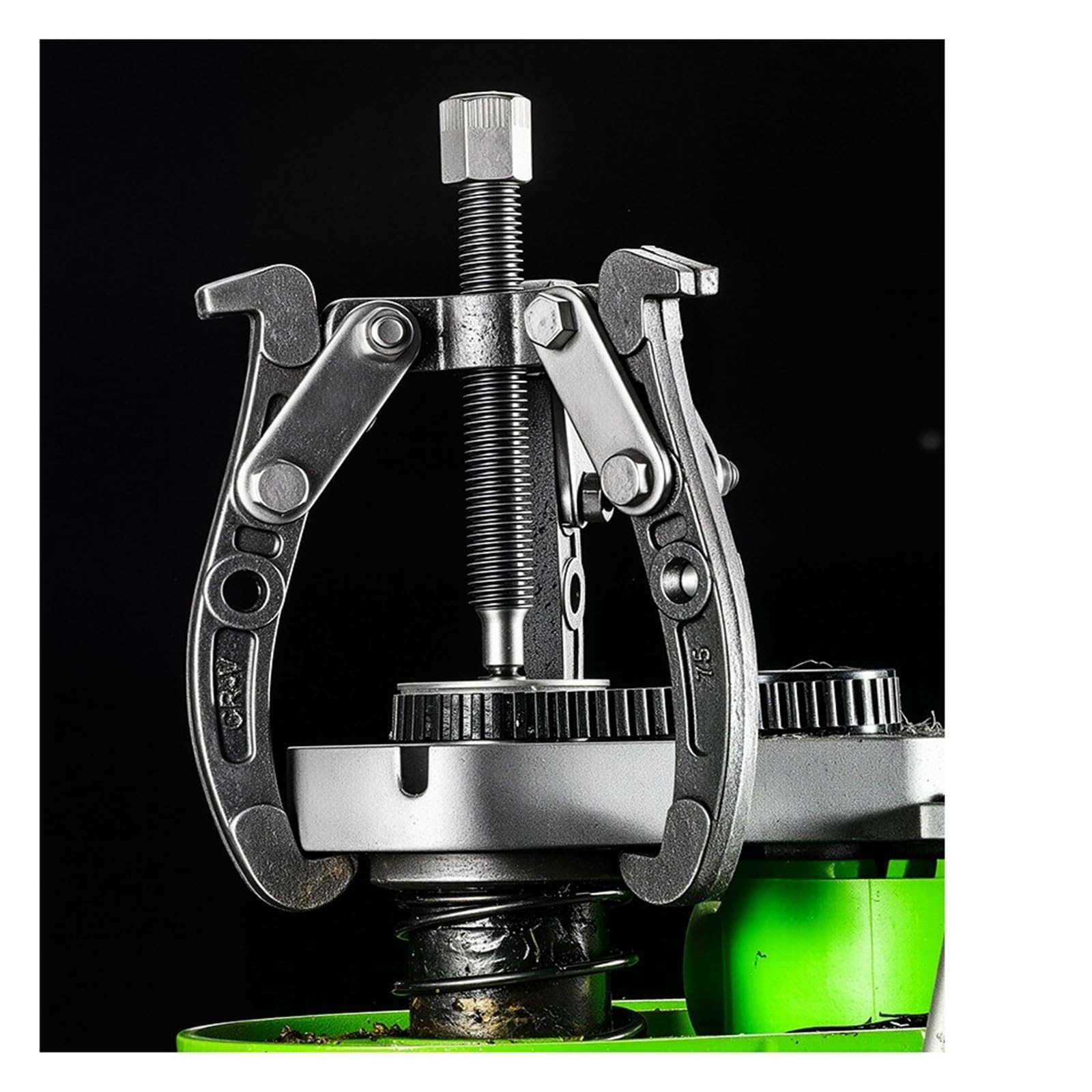 Extractor de engranajes, herramienta extracción polea Reversible 3 mandíbulas y 2, Kit volante inercia, resistente(8inch)