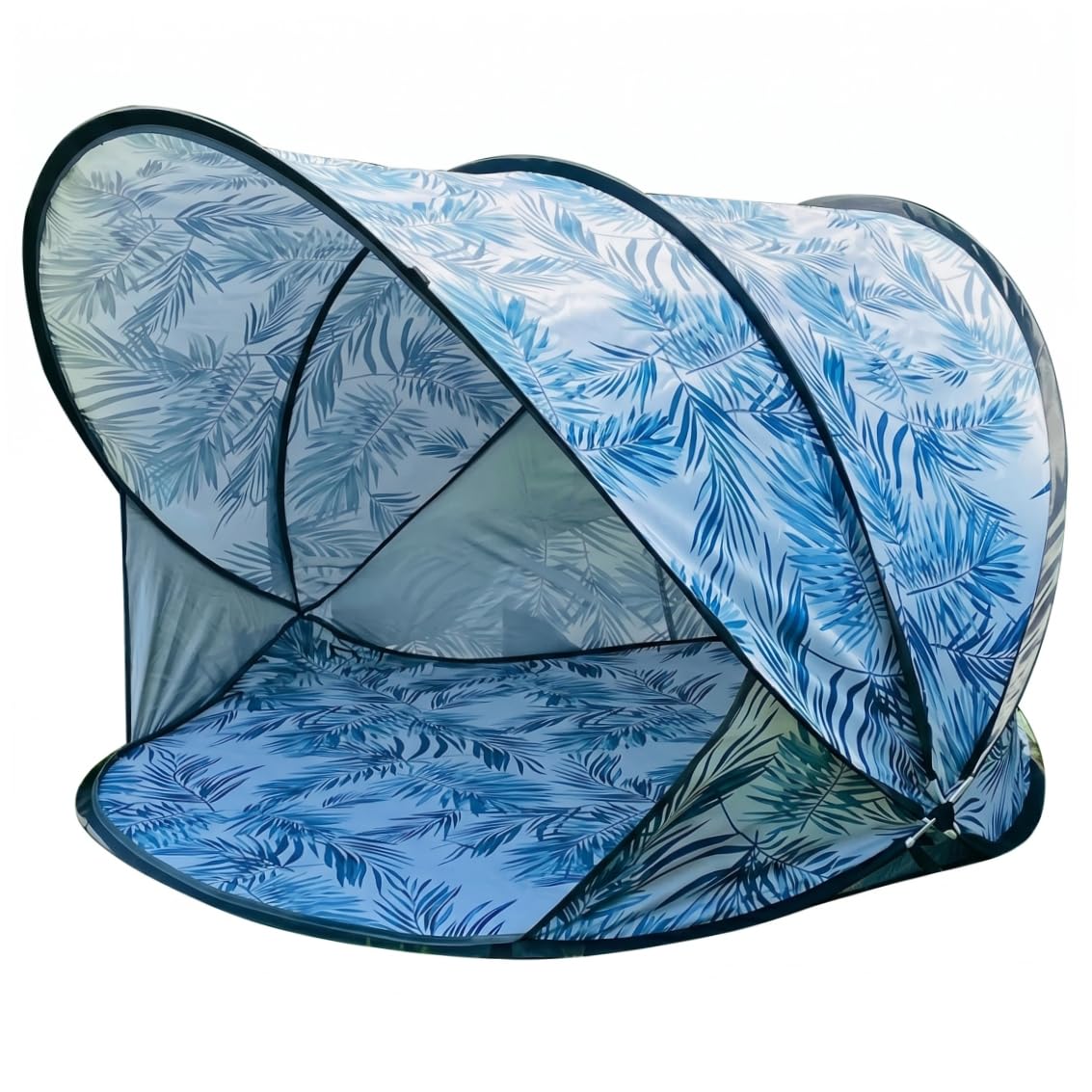 Tente de Plage Bleue pour 2 Personnes UPF 50+, abri Solaire pour Nourrissons et Tout-Petits, auvent pour Plage, Parc, Voyage