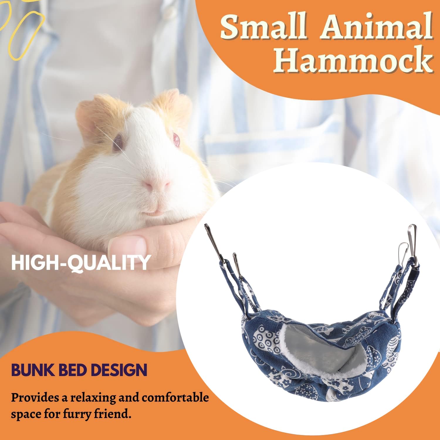 Amaca Per Piccoli Animali MINGZE - Morbida E Confortevole Per Criceti, Furetti E Cincillà - Foto 9