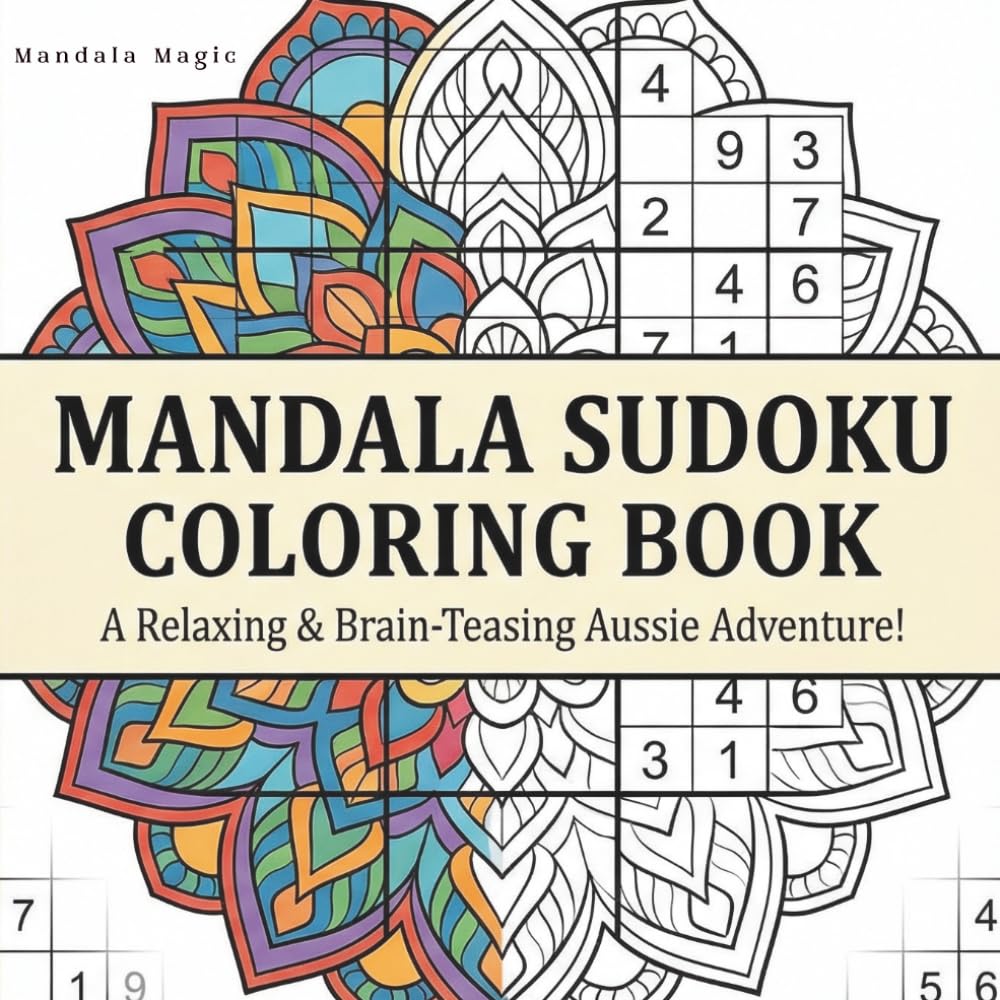 The Good Vibe Puzzle Book of Sudoku & Mandalas: A Relaxing Blend of Sudoku, Mandalas, and Uplifting Quotes to Calm the Farm