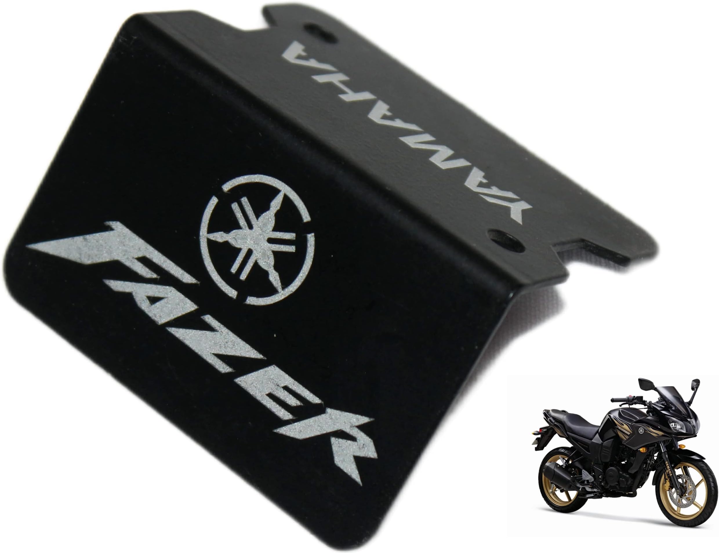 OBEROI'S TRADERS Fazer Stainless Steel Bike Front Disc Brake Fluid Reservoir Oil Cap Guard Protector Cover