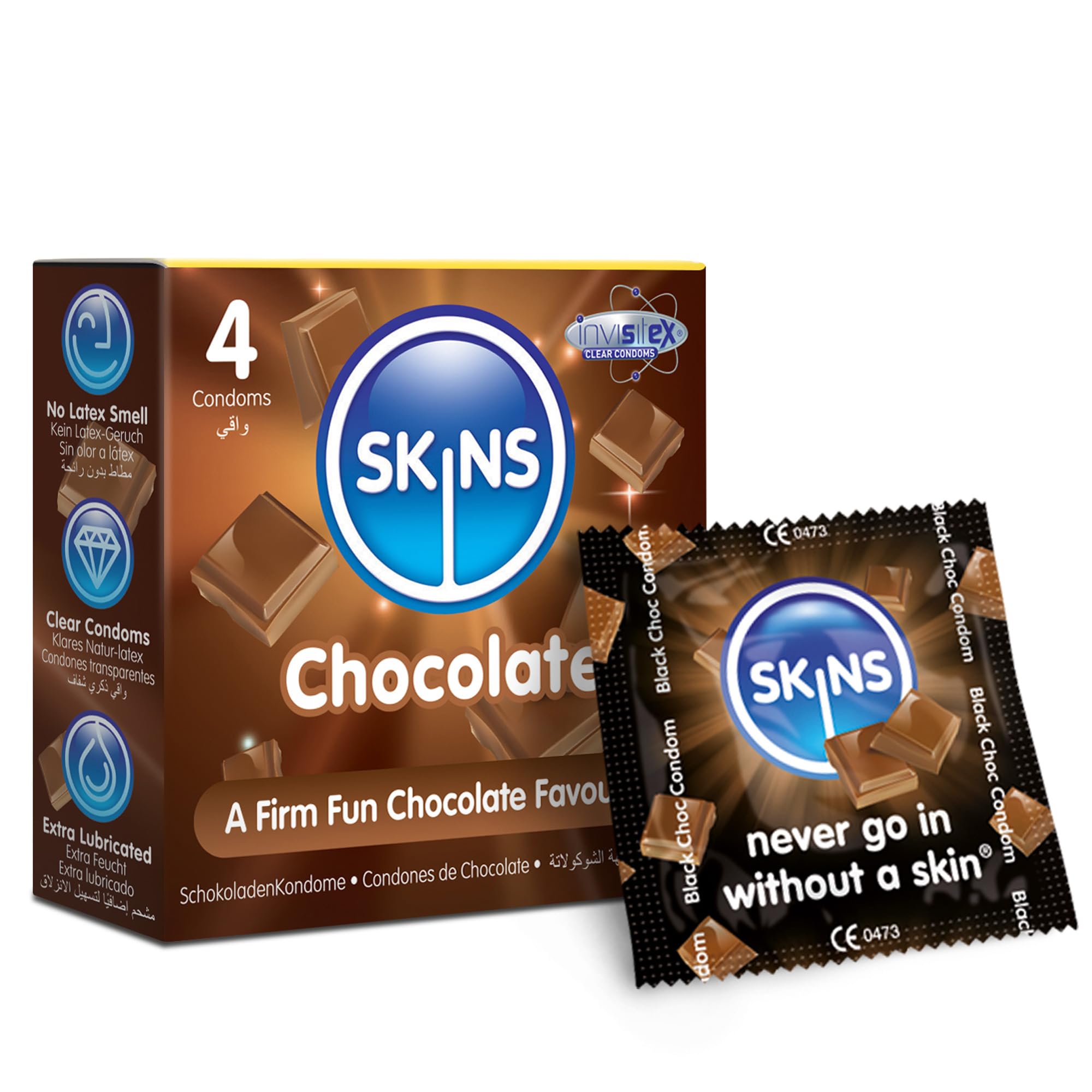 Skins Condoms Chocolate 4 Pack