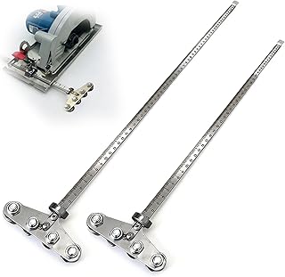 2 Pack Positioning Calipers for Precise Measurement, Positioning Calipers for Circular Saw, Adjustable Guide Rail for Woodworking Positioning Cutting (Four-Axis, 23.6 Inch and 31.5 Inch)