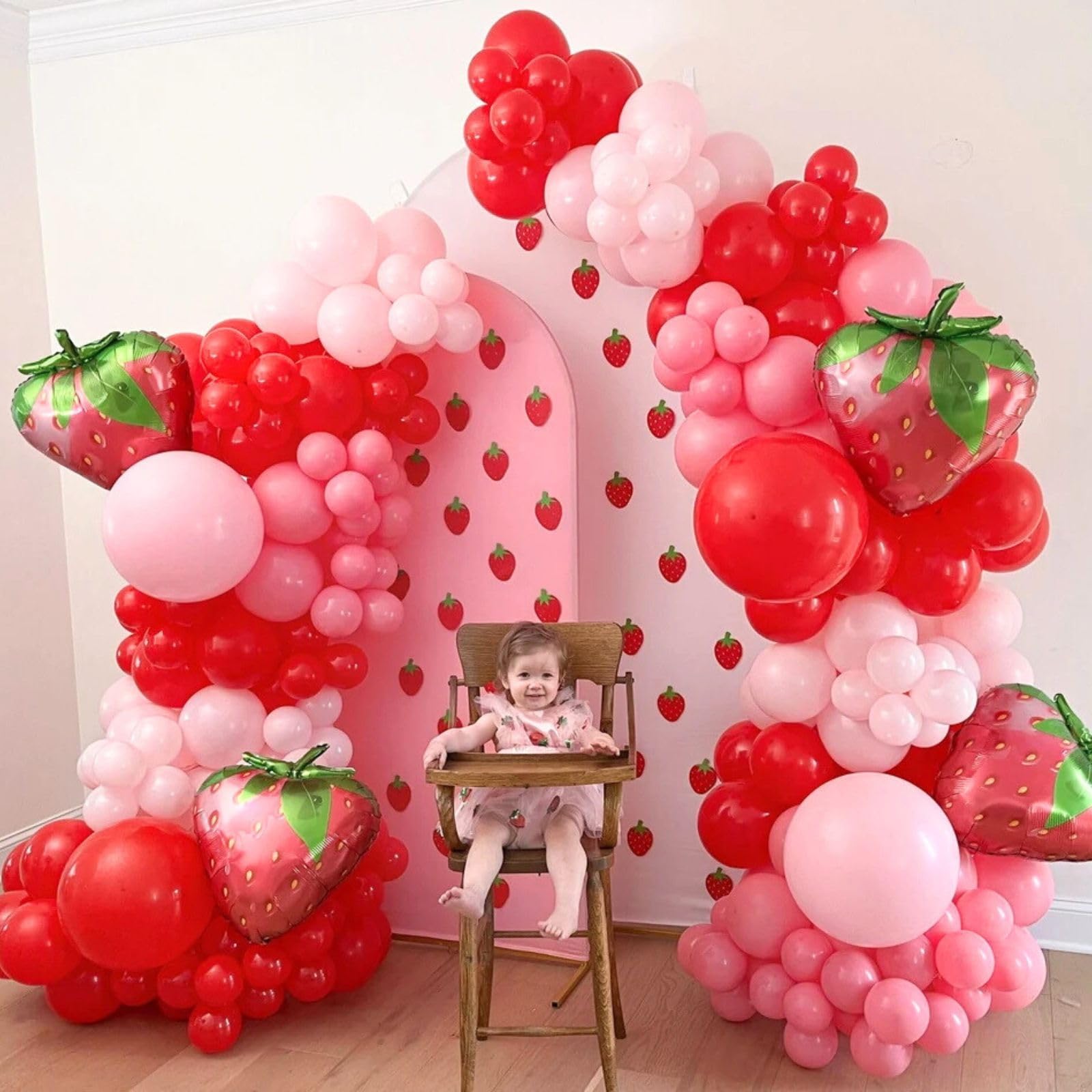 Luftballons Rosa Rot 60 Stück 12 Zoll Fuchsia Hot Pink Rot Luftballons Set Neon Pink Magenta Rosa Geburtstag Party Ballons Deko für Mädchen Erdbeere Beere Verlobung Hochzeit Babyparty Dekorationen