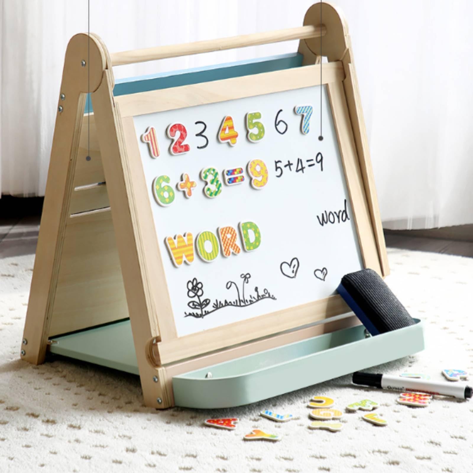 Amagogo Tavola Attività con Cavalletto Multifunzione Busy Board Educativo Giocattolo per Neonati