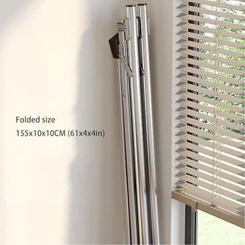 Miniatura 6 de Estante de secado ajustable para ropa interior y exterior, soporte plegable de acero inoxidable, colgador de ropa resistente (94 pulgadas 94