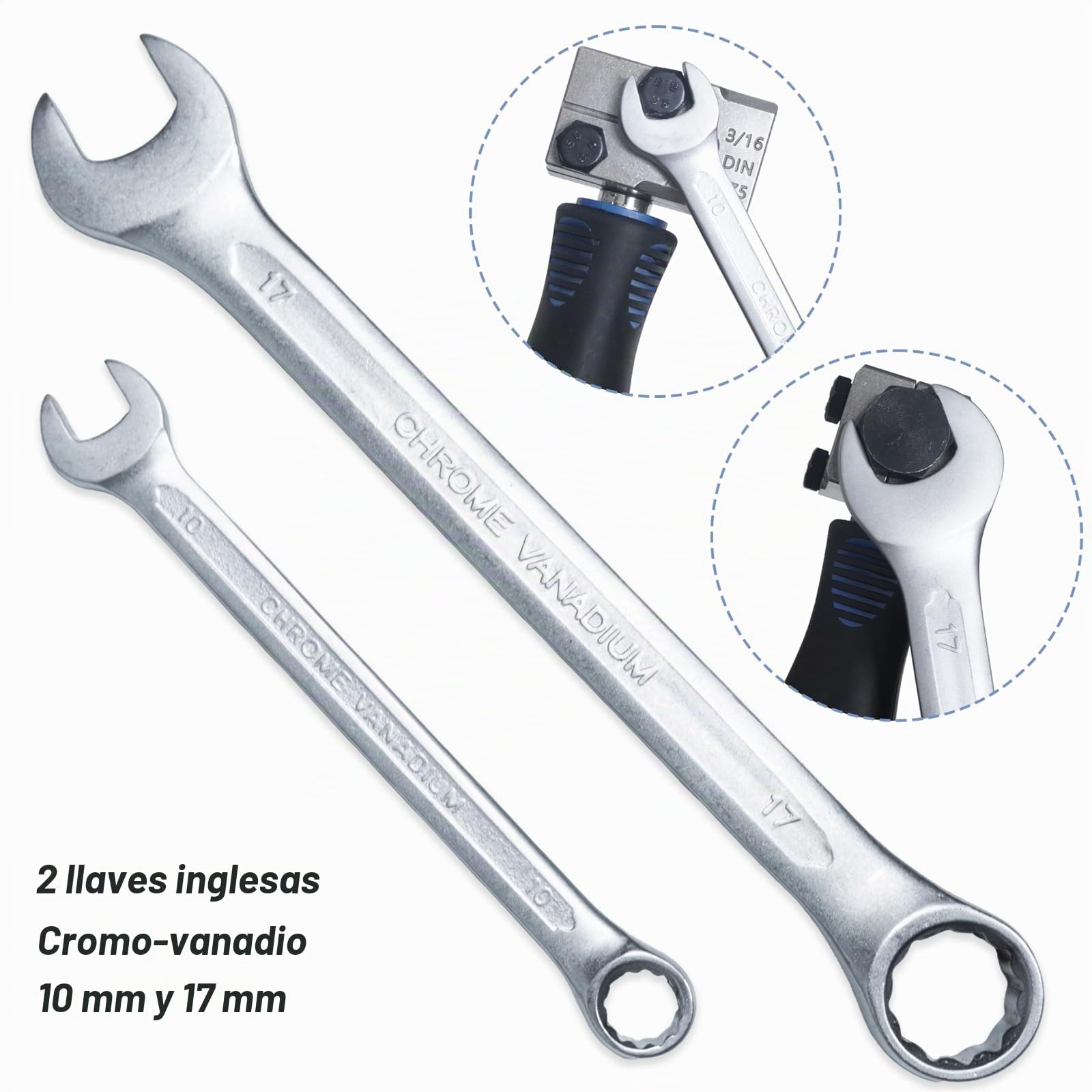 Herramientas para Líneas de Freno - 5m Tubos de Freno Ø4.75mm, Cortatubos, Alicate Doblatubos y Remachadora - Ideal para Reemplazo de Líneas de Frenos o Hidráulicas