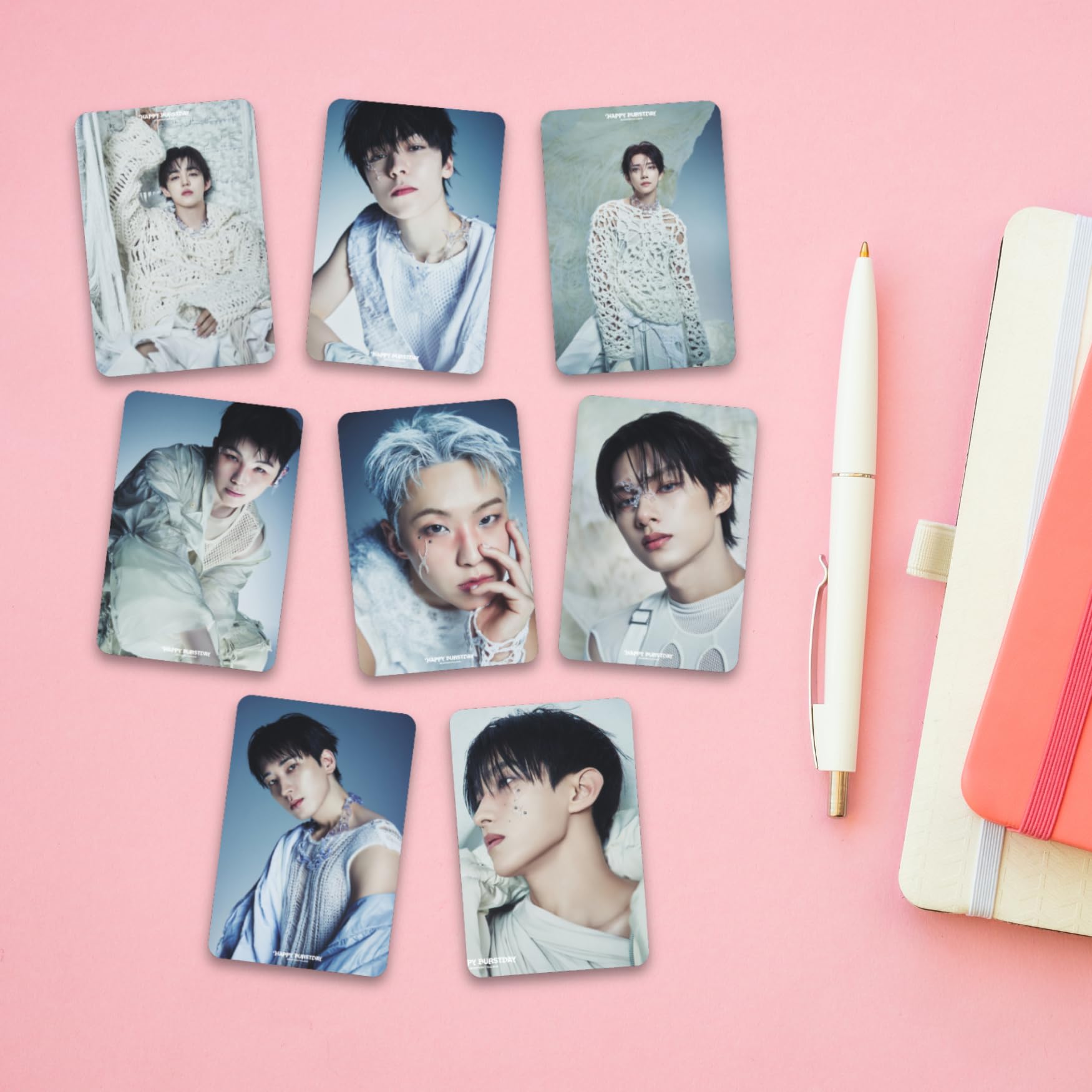 Seventeen Photocards Pack of 50 (8.8 x 5.6 cm) | K-Pop Round-Edge Photocards for Carat | K-Pop Merch | Seventeen Posters | Pinterest Wall Posters | Ideal Gift for Birthdays & Collectors (Pack of 50)-image-8