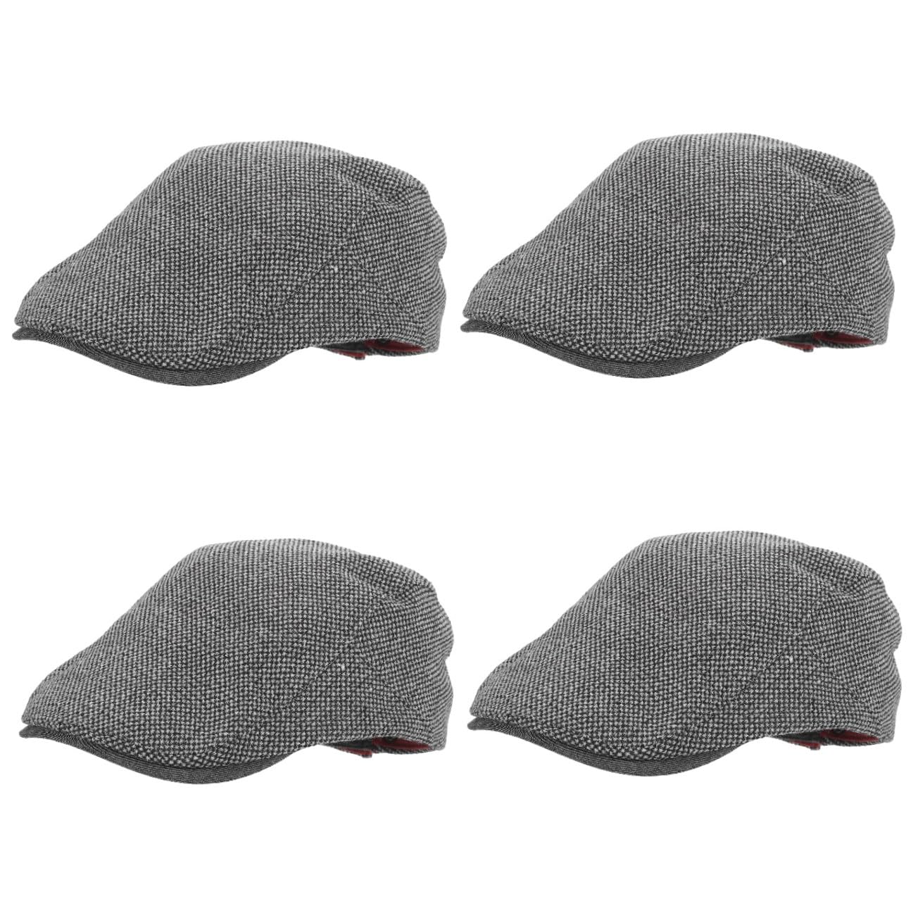 MILISTEN Baskenmützen Tag Fischerhut Kappe Karierter Hut Hüte Für Männer Stroh Schwarz Sonne Trendy Modischer Hut Für Unisex Outdoor-baskenmütze Für Herren Dark Grey Polyester