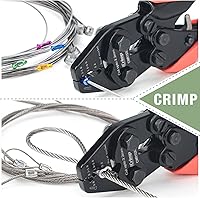 Vista 4 de iCrimp CWR1530 Crimpadora de cable y carcasa de bicicleta con cortador incorporado para freno de bicicleta y cables de cambio, mangas de aluminio