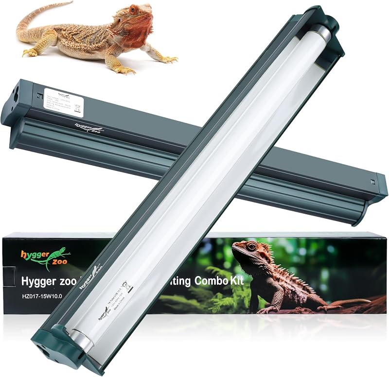 Luminária T8 para Terrário com Tubo Fluorescente UVA/UVB 15 W Hygger zoo B1396 18,3 cm