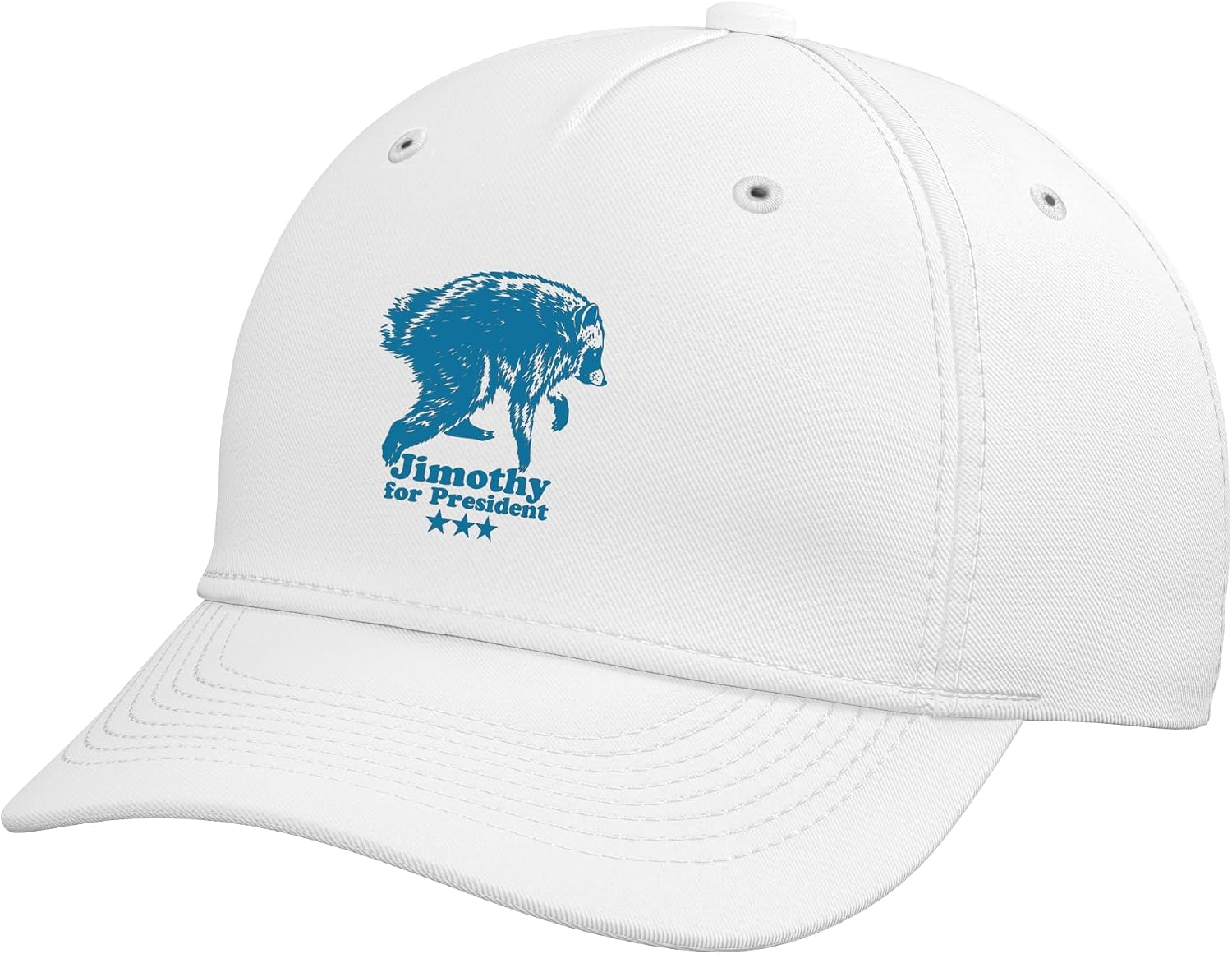 JIMOTHY for President USA 2028 Viral Raccoon Meme Funny Tee Adjustable Baseball Hat