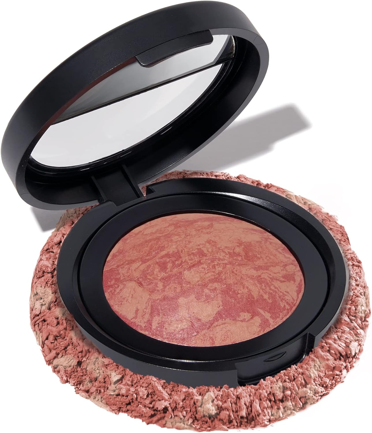 Laura Geller Beauty LAURA GELLER NEW YORK Baked Blush-n-Brighten Marbleized Blush-Tropical Peach Creamy Lightweight Matte Finish, 70.87 g (Pack of 1), Pack of 1