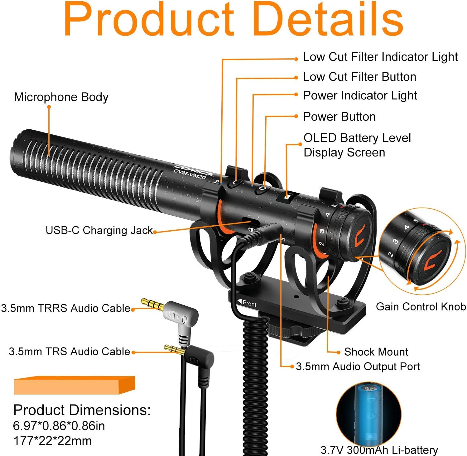 Flаѕh Dеаlѕ - 50% оƒƒ Shotgun Microphone, Comica CVM-VM20 Professional Super Cardioid Video Microphone with Shock Mount, Camera Microphone Kit for Smartphone/DSLR Camera/Camcorder, Perfect for Interview/Video Recording