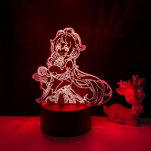 Miniatura 3 de Acrylic Led Night Lamp Genshin Impact Led Night Light Game