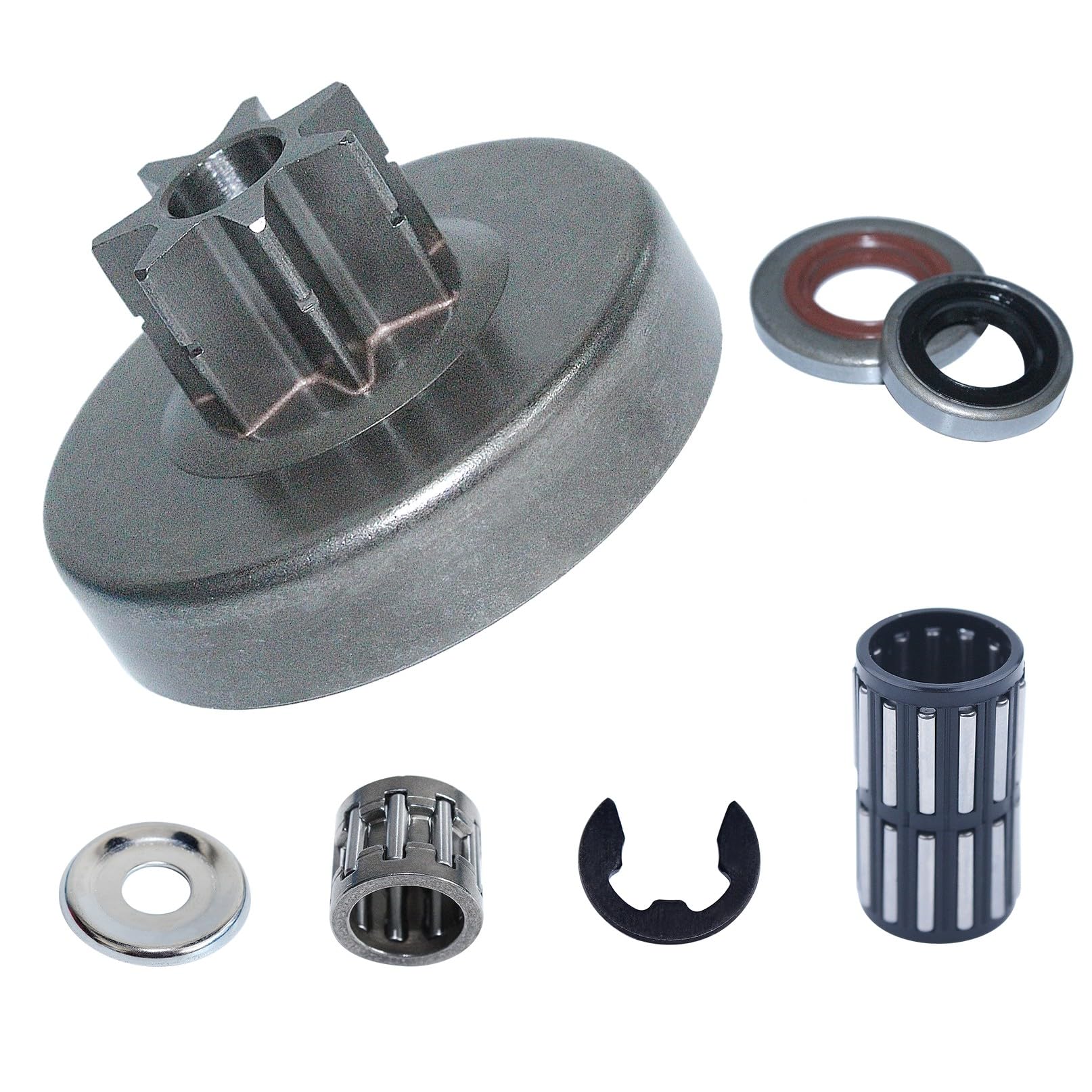 Kit de arandela de Aguja for cojinete de Tambor de Embrague de 325" y 7 Dientes for Motosierra 028, 028AV y 028WB (1118-640-2001)