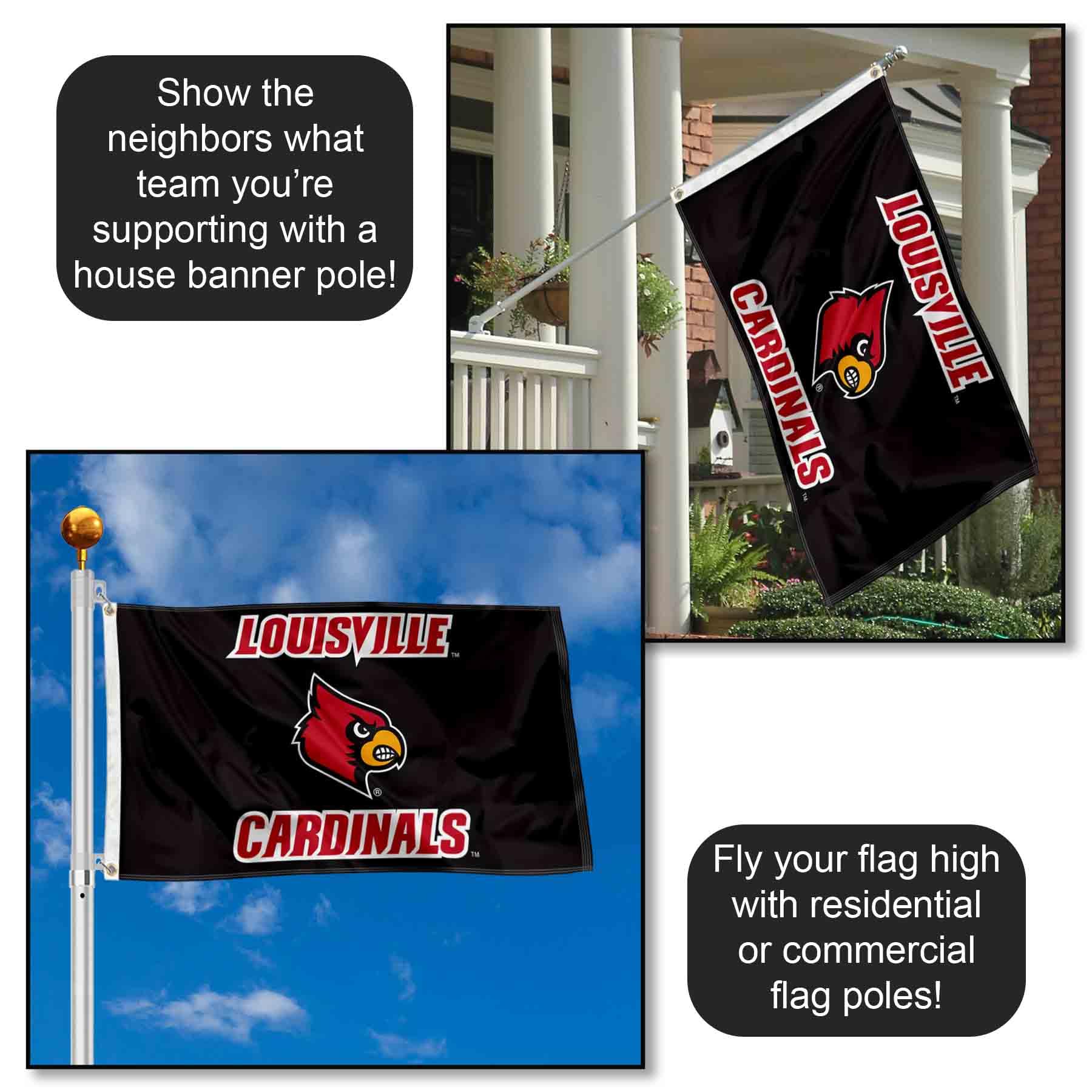 Amazon.com : Louisville Cardinals Black Wordmark Logo Large