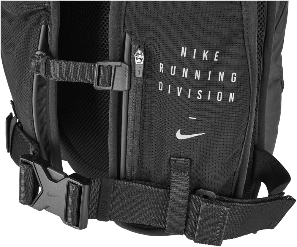 Nike Commuter Elite 1 Compartment Backpack Black/Silver, 15 Litres, Black/Black/Silver, Mini, Casual