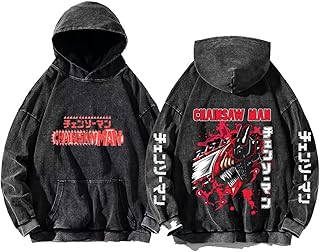 japaneses chainsaw man power makima Denjiwashed acid grey hoodie 29