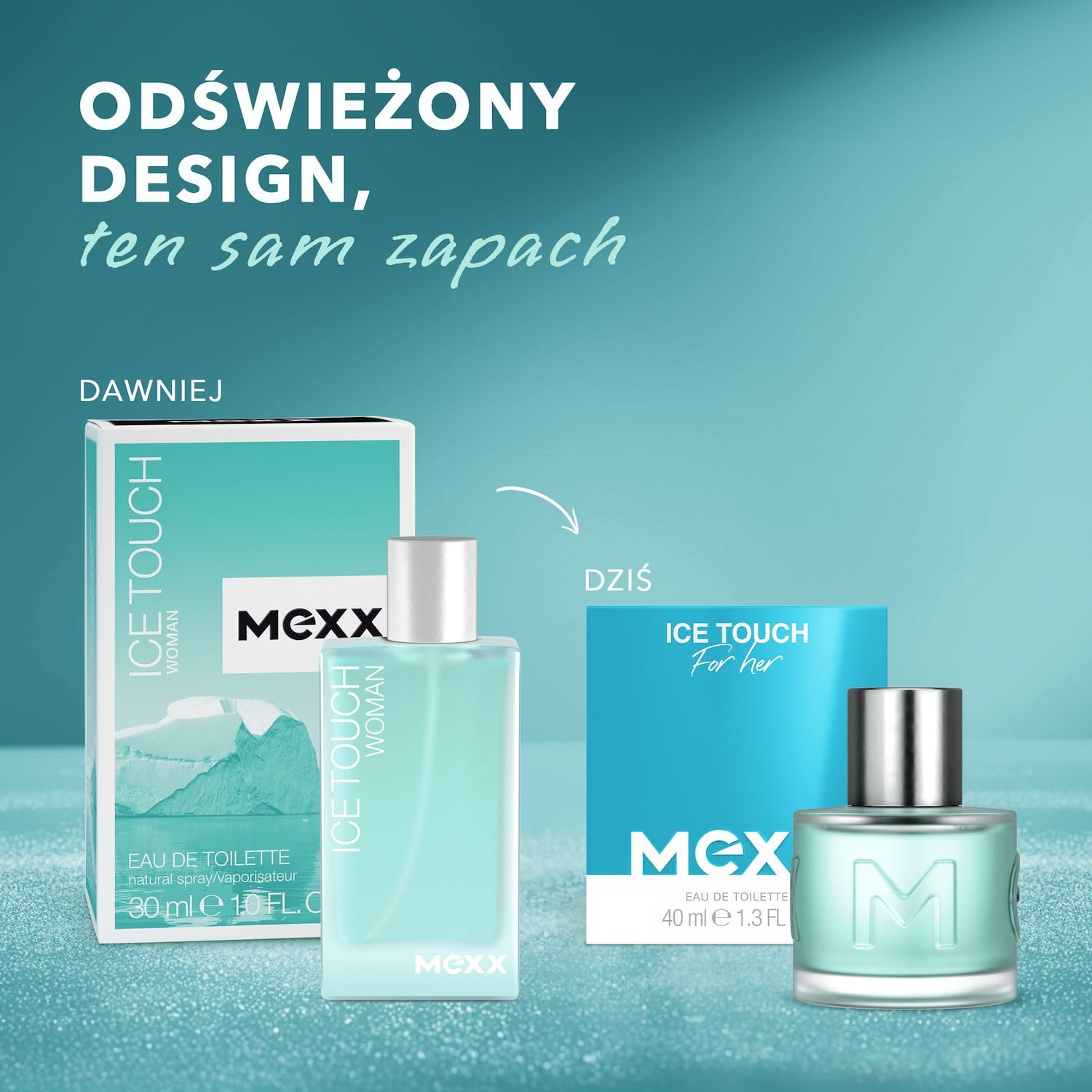Mexx Ice Touch Woda Toaletowa dla Kobiet, o Świeżym, Kwiatowym Zapachu, 40 ml