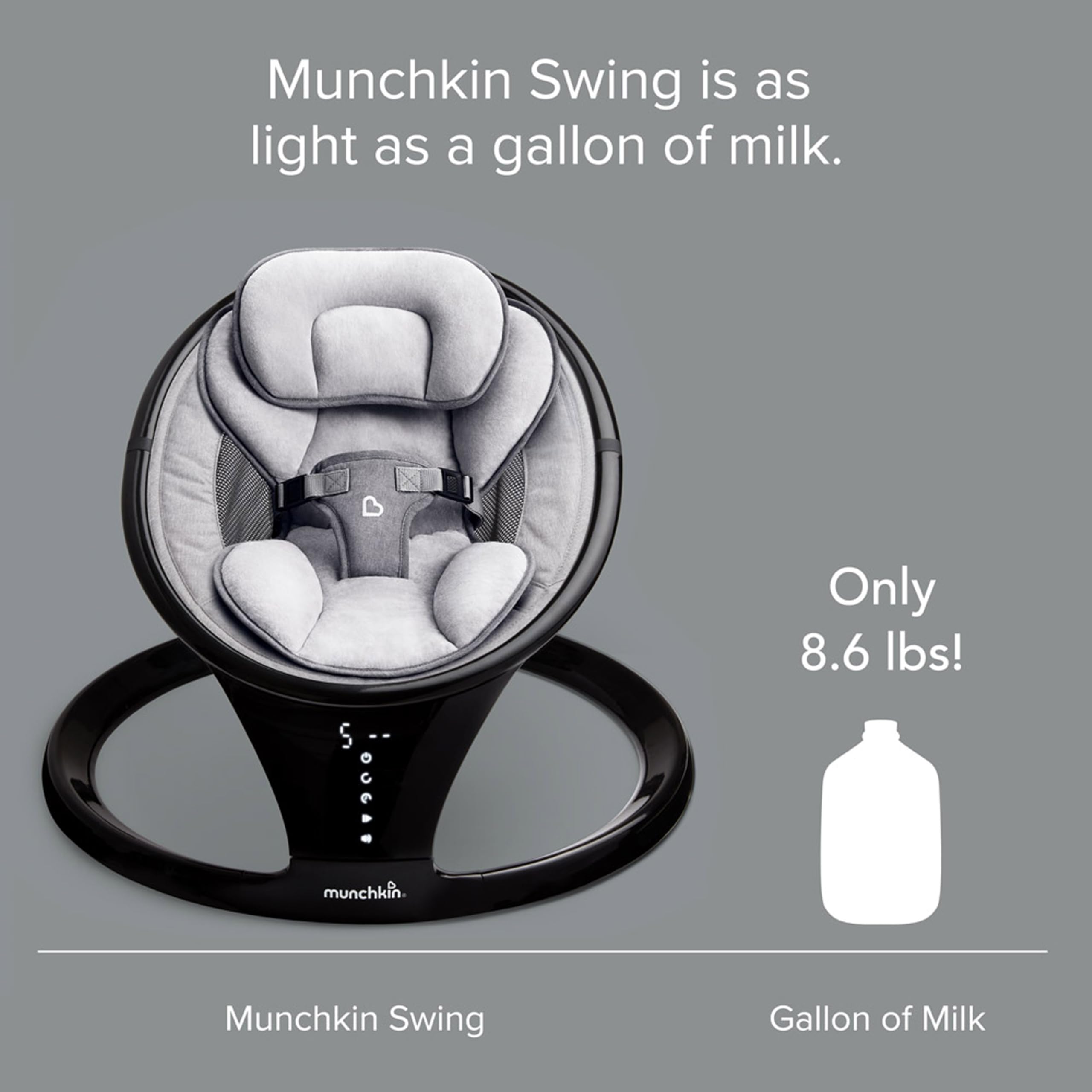 Amazon.co.jp: munchkin マンチキン 電動ベビースウィング/ブラック 