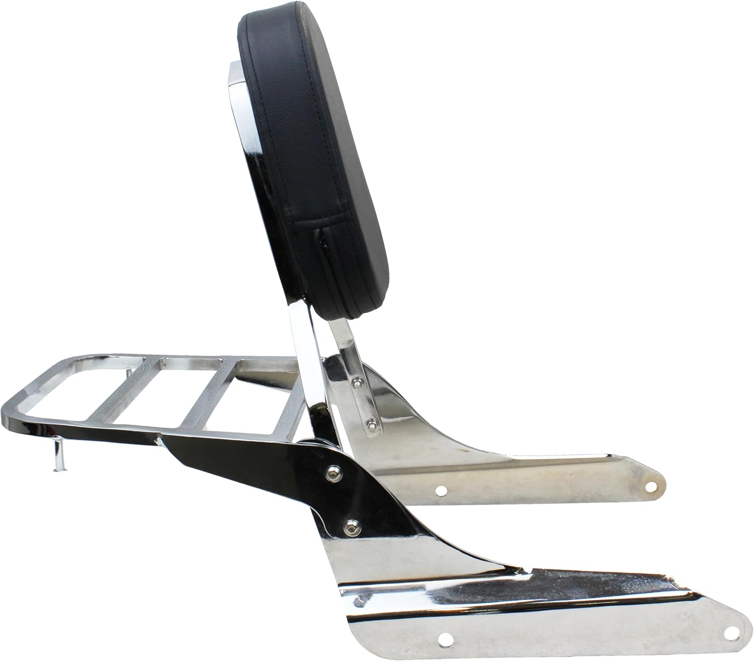 YHMOTO Chrome Passenger Backrest Sissy Bar with Luggage Rack for Honda Magna VF750 1994-2003 VF250 1995-2006