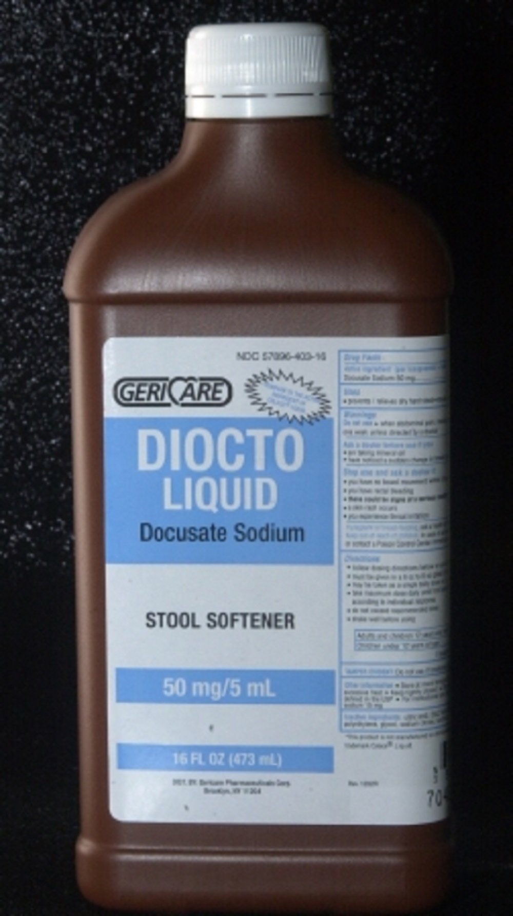 MCK Brand 41162700 Stool Softener Mckesson Brand Liquid 16 Oz. (473 Ml) 57896040316 Box of 1
