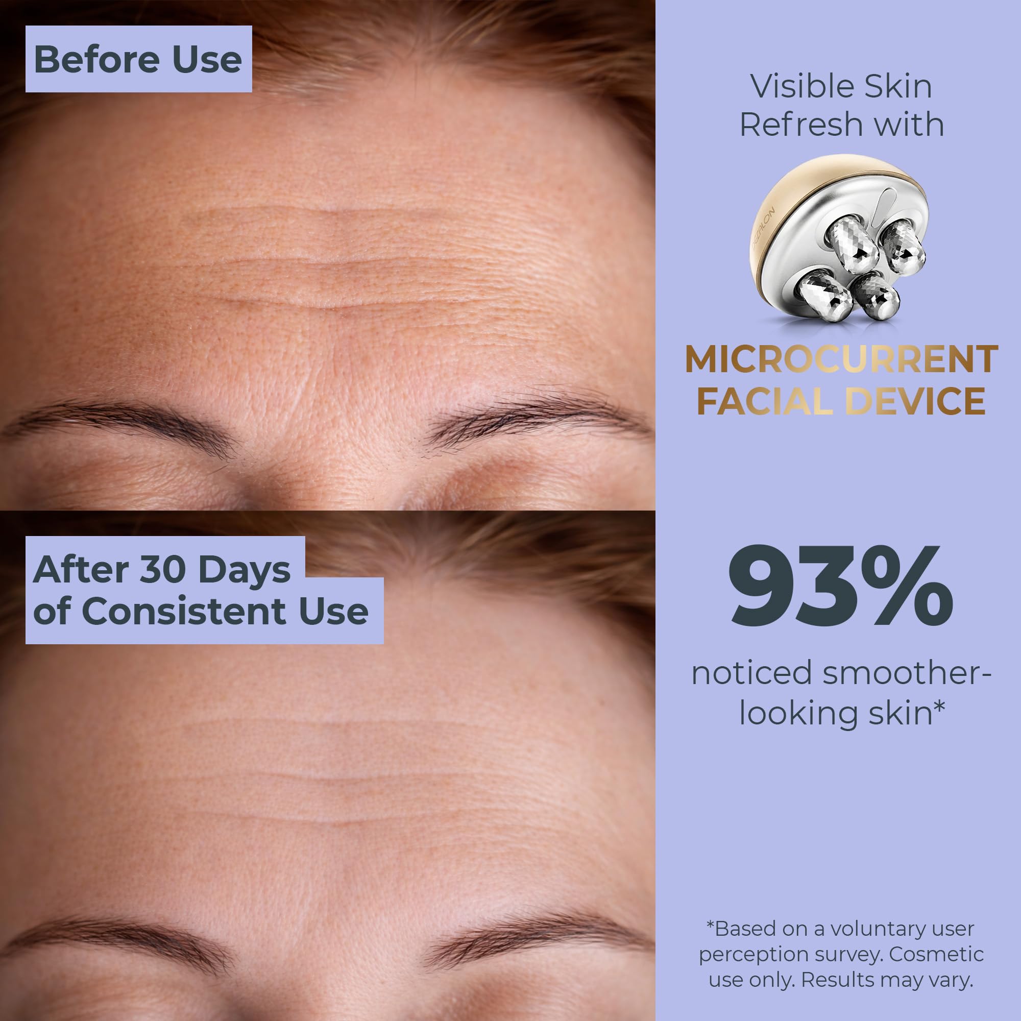 Dispositivo facial de microcorriente, herramienta de masaje facial, masajeador de ojos y cuello, rodillo facial, herramientas de belleza para relajar el masaje facial y rutina de cuidado de la