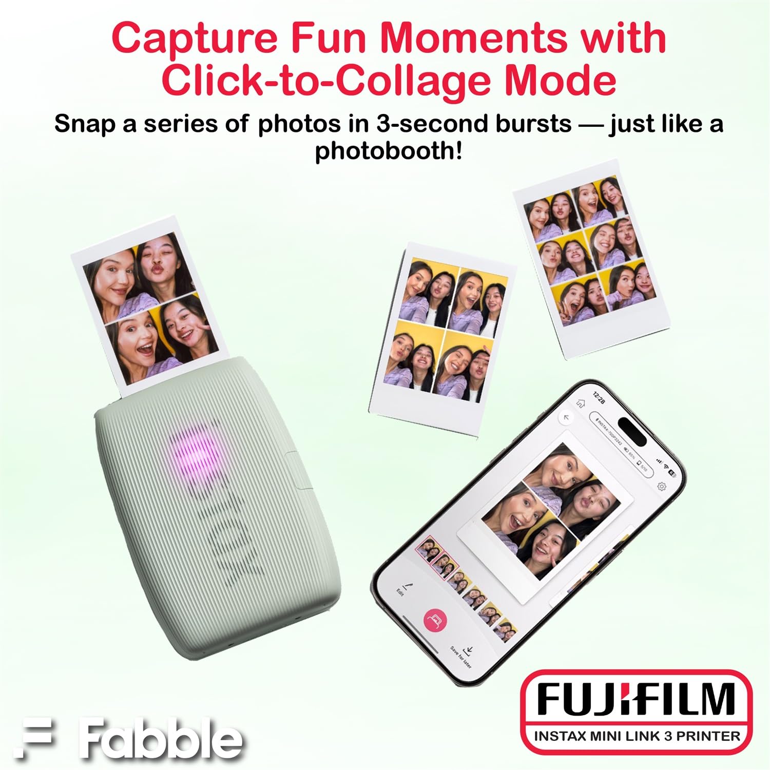 Amazon.com : Fujifilm Instax Mini Link 3 Smartphone Printer – Sage