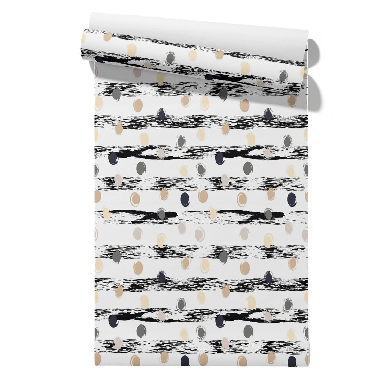 CEVAN Unusual Wallpaper for Living Room Towel Dispenser Mounted Geometric Art Modern Individuality 45x300cm