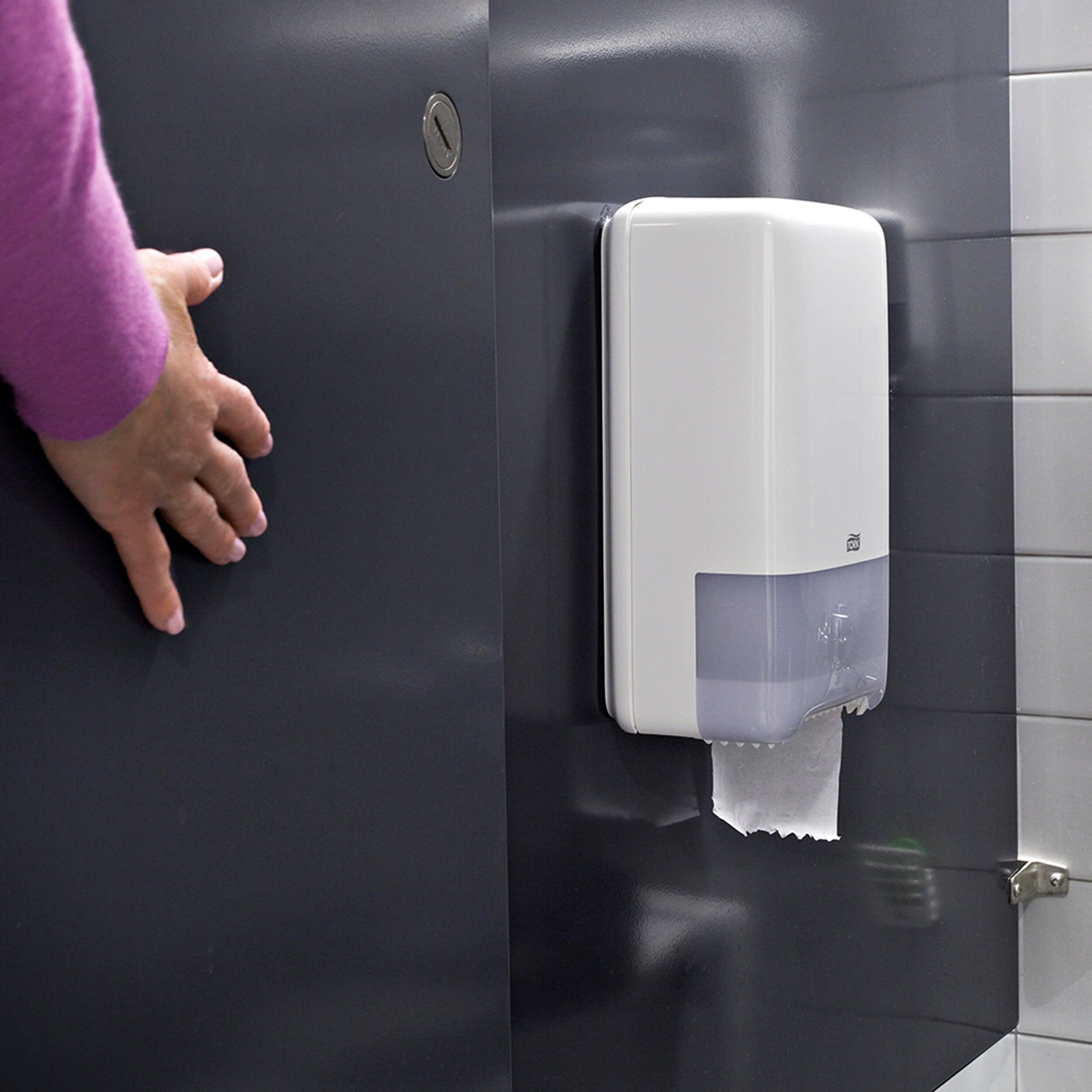 Tork 557500 Elevation Sistema T6 Dispensador de doble rollo de papel higiénico Blanco