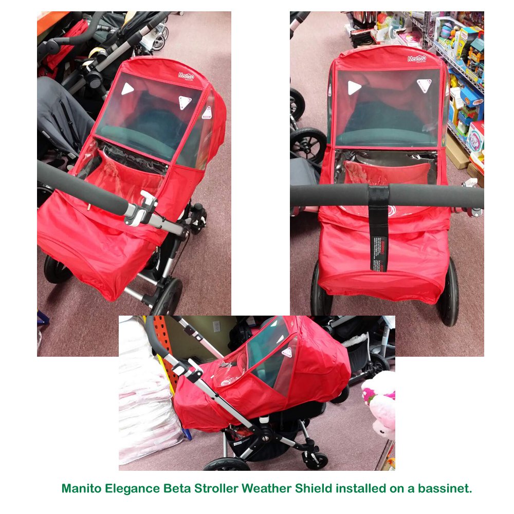 Manito Elegance Beta Stroller Weather Shield/Rain Cover - Purple - Image 8 thumbnail
