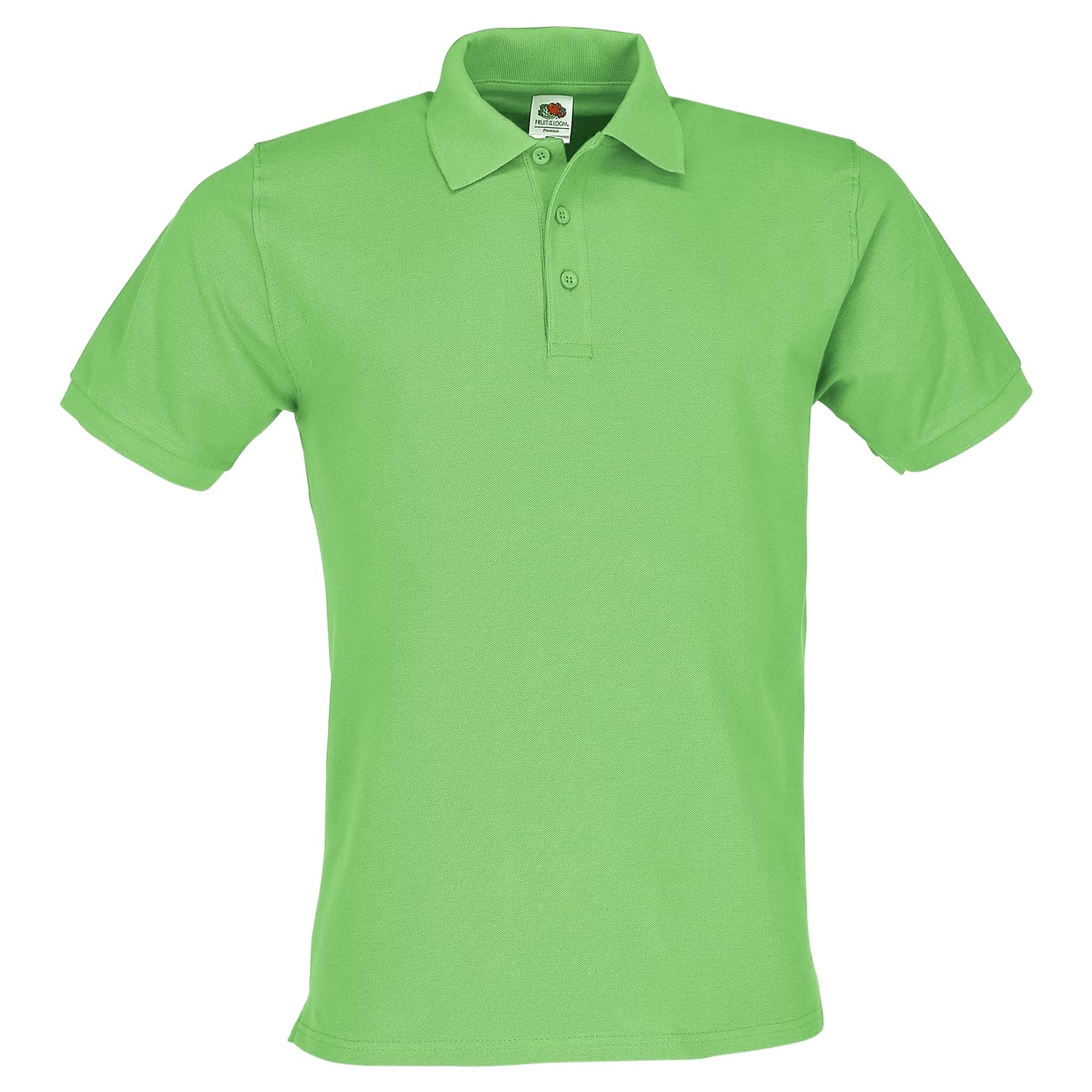 Fruit Of The Loom Men's Lime Premium Polo + Free Myshirt Fabric Bag, S