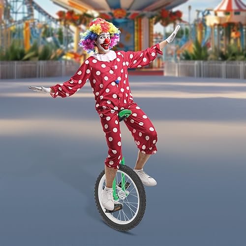 Miniatura 126 de Monociclo de rueda, bicicleta de una rueda con borde y pedales, monociclos de acero modernos para edades unisex de 10 a 60 años, entrenamiento