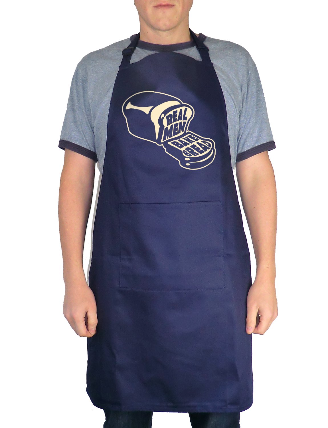 Balcony-Shirts 'Real Men Bake Bread' Apron - Navy