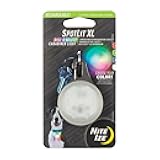 Nite Ize SpotLit XL Rechargeable Carabiner Light - Carabiner Keychain Clip with LED Light - Clip Color-Changing Light for Collars or Keys - Disc-O Select
