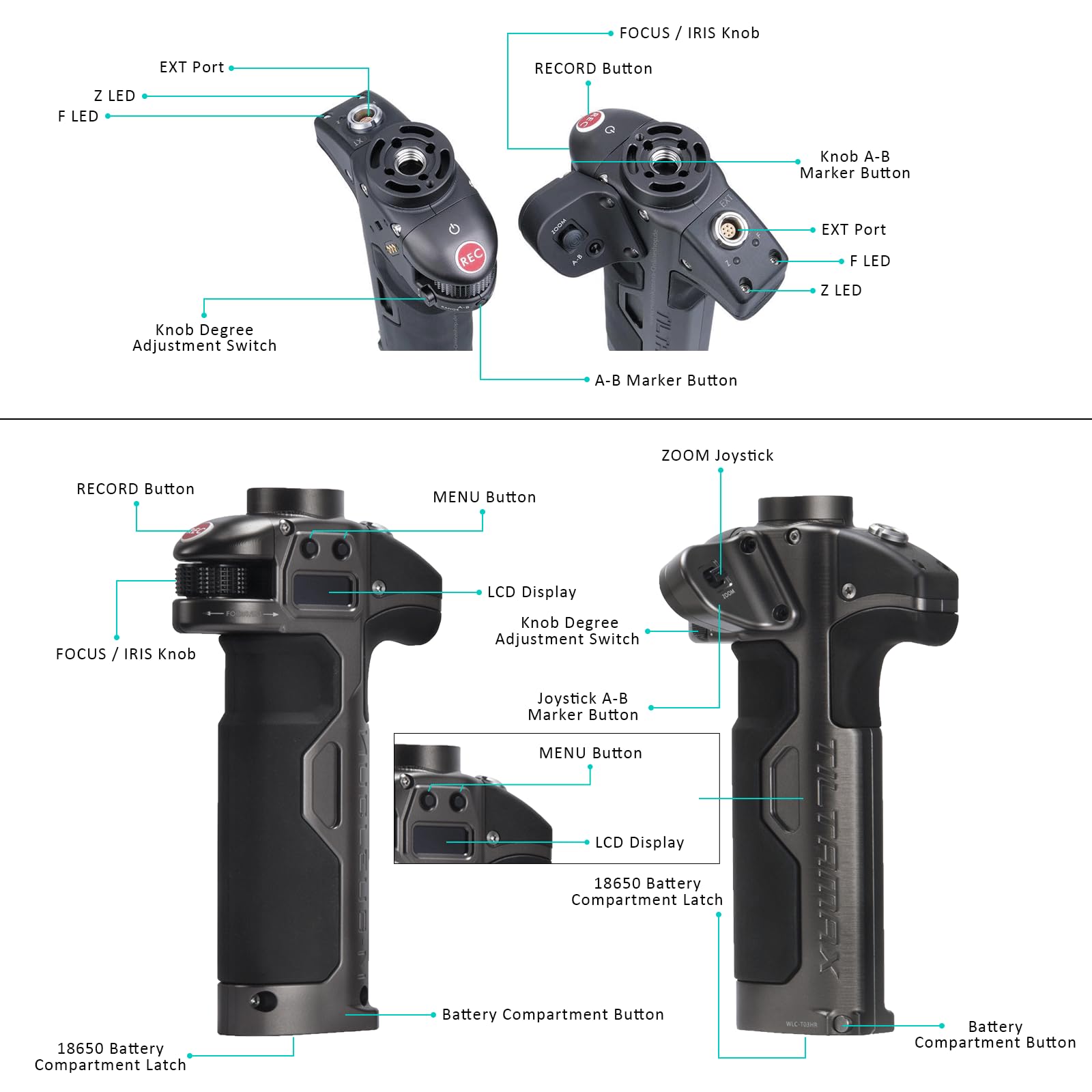 ビデオカメラ Nucleus-M Handgrip (Right) (W LC-T03-HR) Amazon.com : Tilta Nucleus-M: Wireless Lens Control System | WLC