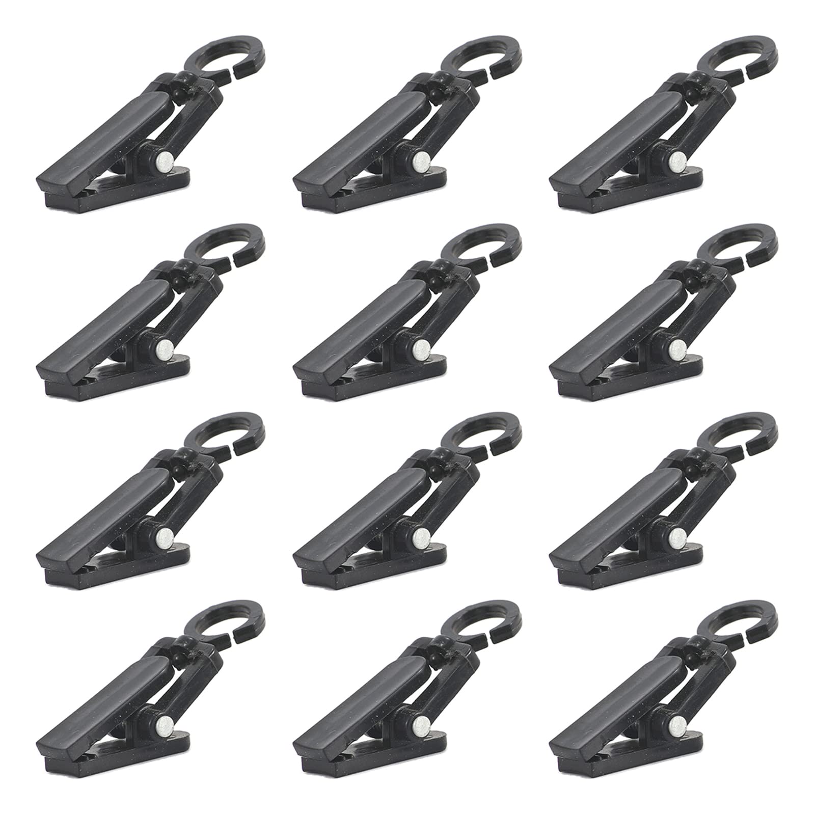 NA 40 Pcs Plastic Windproof Clips Party Wire Light Clips Drying Fixing Clips for Outdoor Camping, Awning, Photos, Art Craft Display