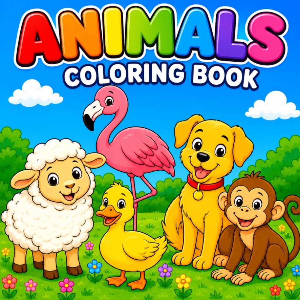 Animals Coloring Book for Children: Color, Learn, Have Fun