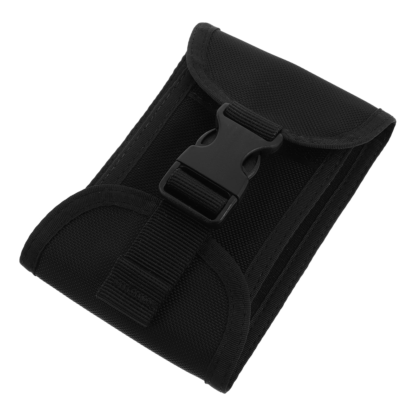 Pochette à Plombs de Plongée en Nylon Noir, Capacité 2-3 Kg, avec Double Fermeture Latérale Ajustable et Fixation Ceinture, Poche de Lestage Rotative pour Plongée Professionnelle