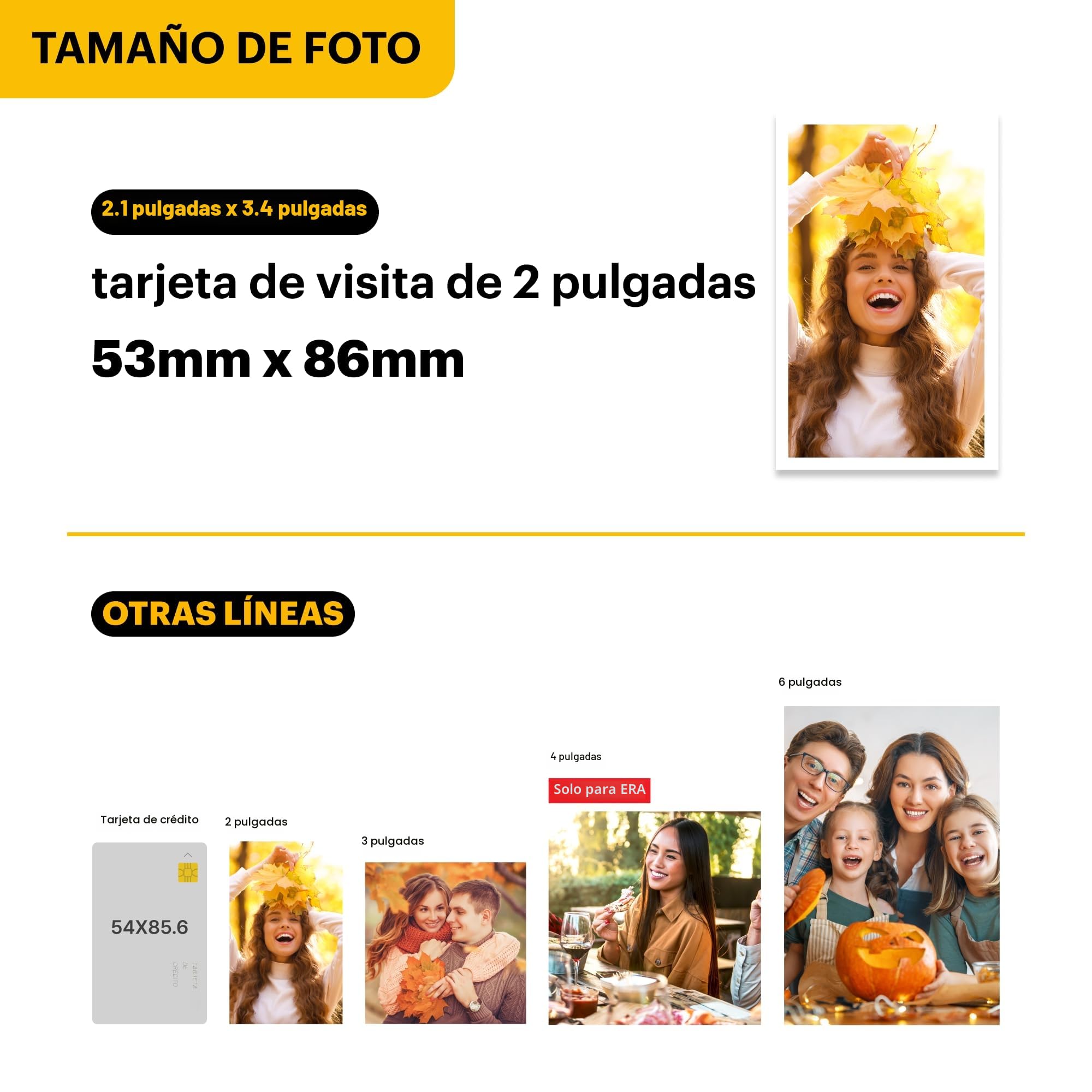 KODAK Mini 2 Retro 4Pass Impresora de Fotos Portátil (5,3x8,6cm) + Pack de Regalo con 68 Hojas (8 Hojas Iniciales + 60 Hojas) - Amarillo