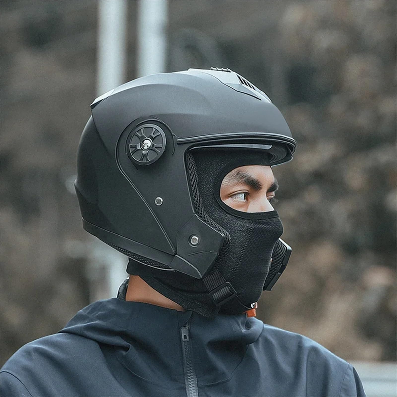 Masque De Cyclisme 2 pièces Hiver Chaud Cagoule Chapeau Masques Respirant Casquette de Cyclisme Sport de Plein air équitation Couverture complète écharpe Moto Casque de vélo Écharpe pour La Moto